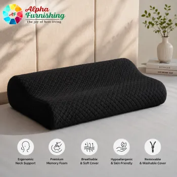 Sale Active Small Orthopedic Cervical Contour Memory Foam Pillow for Neck Support