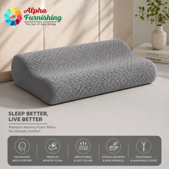 Sale Active Small Orthopedic Cervical Contour Memory Foam Pillow for Neck Support