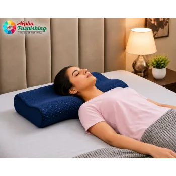 Sale Active Orthopedic Cervical Curve Memory Foam Pillow for Neck & Shoulder Support