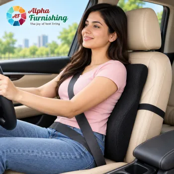 Sale Active Memory Foam Car Back Support Cushion for Long Drive & Lumbar Support